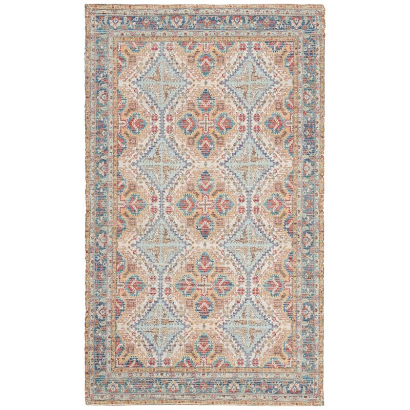 Safavieh Saffron 3' x 5' Hand Loomed Rug in Rust and Blue