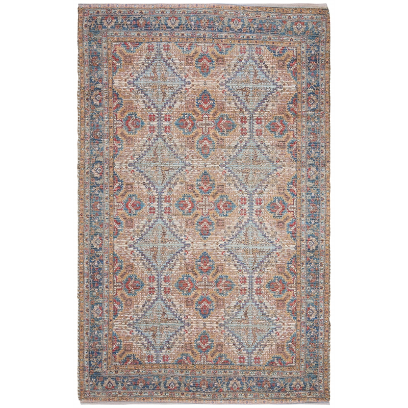 Safavieh Saffron 4' x 6' Hand Loomed Rug in Rust and Blue