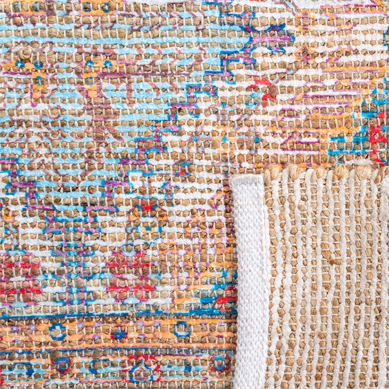 Safavieh Saffron 4' x 6' Hand Loomed Rug in Rust and Blue