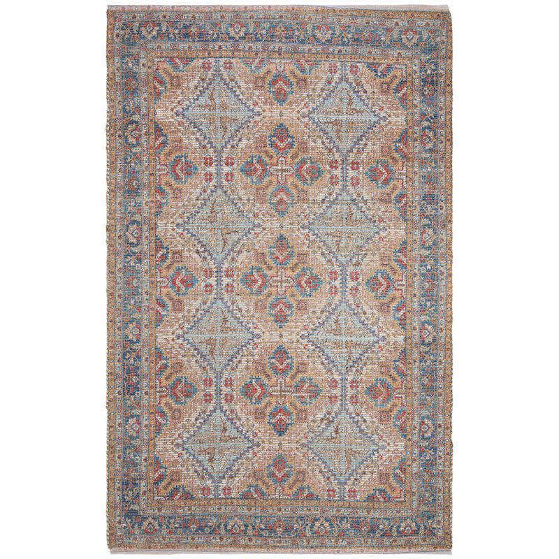 Safavieh Saffron 8' x 10' Hand Loomed Rug in Rust and Blue