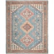 Safavieh Saffron 6' Square Hand Loomed Rug in Navy and Red
