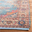 Safavieh Saffron 6' Square Hand Loomed Rug in Rust and Blue
