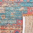 Safavieh Saffron 6' Square Hand Loomed Rug in Rust and Blue