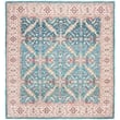 Safavieh Saffron 6' Square Hand Loomed Rug in Navy and Cream