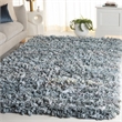 Safavieh Rio 6' x 9' Hand Loomed Shag Rug in Light Gray