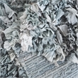Safavieh Rio 6' x 9' Hand Loomed Shag Rug in Light Gray