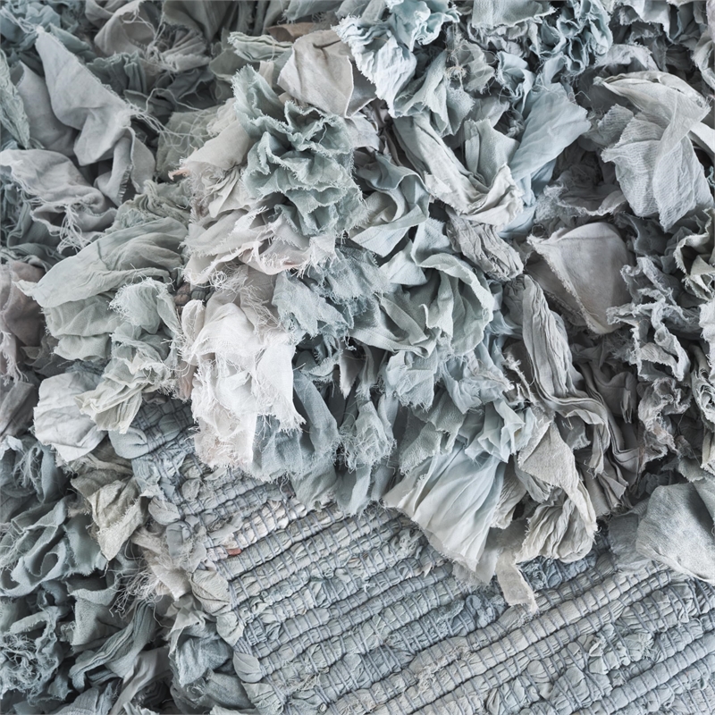 Safavieh Rio 8' x 10' Hand Loomed Shag Rug in Light Gray