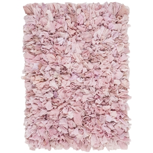 Safavieh Rio 3' x 5' Hand Loomed Shag Rug in Light Pink