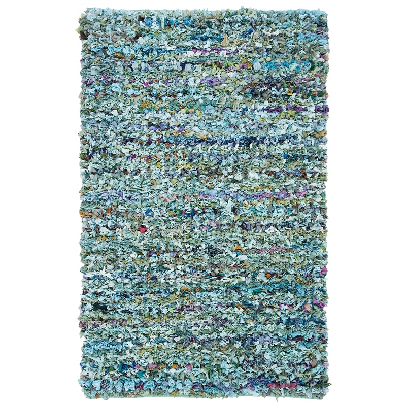 Safavieh Rio 5' x 8' Hand Loomed Shag Rug in Light Pink
