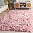 Safavieh Rio 6' x 9' Hand Loomed Shag Rug in Light Pink