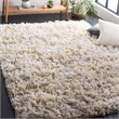 Safavieh Rio 6' x 9' Hand Loomed Shag Rug in Cream