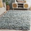 Safavieh Rio 6' x 9' Hand Loomed Shag Rug in Light Green
