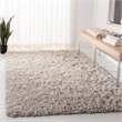 Safavieh Rio 6' x 9' Hand Loomed Shag Rug in Beige and Ivory