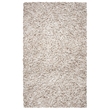 Safavieh Rio 6' x 9' Hand Loomed Shag Rug in Beige and Ivory
