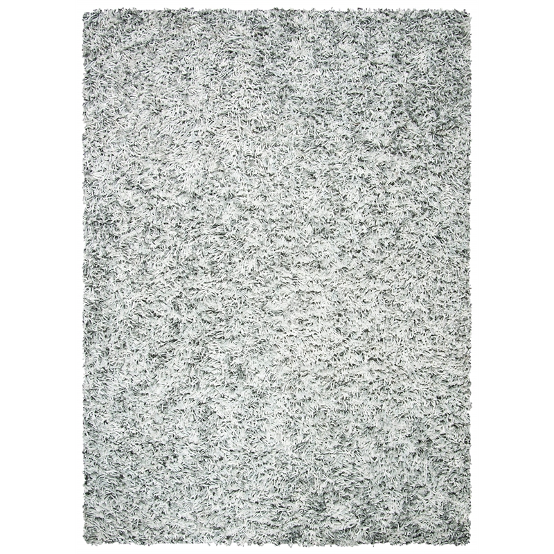 Safavieh Rio 8' x 10' Hand Loomed Shag Rug in Gray and Ivory