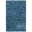 Safavieh Rio 4' x 6' Hand Loomed Shag Rug in Navy and Ivory