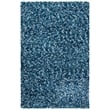 Safavieh Rio 5' x 8' Hand Loomed Shag Rug in Navy and Ivory