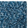 Safavieh Rio 5' x 8' Hand Loomed Shag Rug in Navy and Ivory