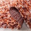 Safavieh Rio 3' x 5' Hand Loomed Shag Rug in Rust and Ivory