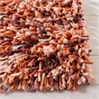 Safavieh Rio 5' x 8' Hand Loomed Shag Rug in Rust and Ivory