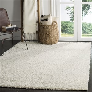 Safavieh Athens 6'7&quot Square Shag Rug in White