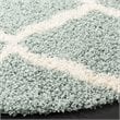Safavieh Dallas 6' Round Shag Rug in Seafoam and Ivory