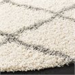 Safavieh Dallas 6' Round Shag Rug in Ivory and Gray
