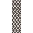 Safavieh Dallas 3' x 5' Shag Rug in Dark Gray and Ivory