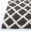 Safavieh Dallas 3' x 5' Shag Rug in Dark Gray and Ivory