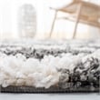 Safavieh Dallas 4' x 6' Shag Rug in Dark Gray and Ivory