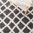 Safavieh Dallas 8' x 10' Shag Rug in Dark Gray and Ivory