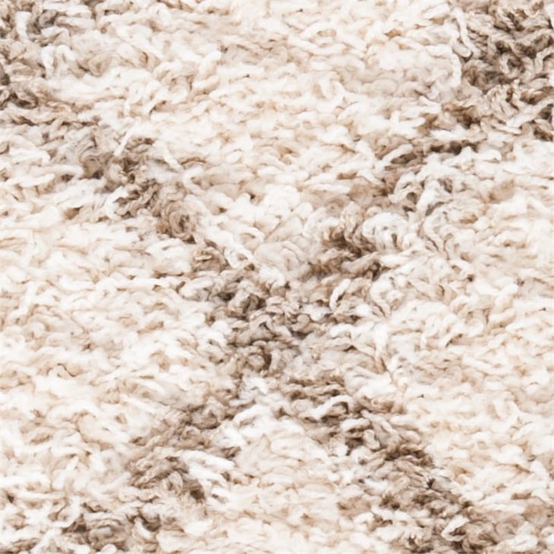Safavieh Dallas 4' x 6' Shag Rug in Ivory and Beige