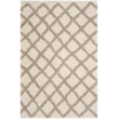 Safavieh Dallas 6' x 9' Shag Rug in Ivory and Beige