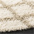 Safavieh Dallas 6' Round Shag Rug in Ivory and Beige
