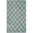 Safavieh Dallas 3' x 5' Shag Rug in Seafoam and Ivory