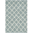 Safavieh Dallas 4' x 6' Shag Rug in Seafoam and Ivory