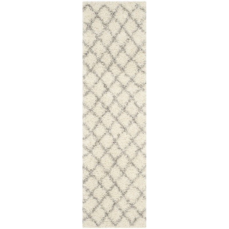 Safavieh Dallas 4' x 6' Shag Rug in Ivory and Gray