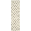 Safavieh Dallas 4' x 6' Shag Rug in Ivory and Gray