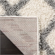 Safavieh Dallas 4' x 6' Shag Rug in Ivory and Gray
