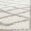 Safavieh Dallas 4' x 6' Shag Rug in Ivory and Gray