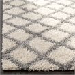 Safavieh Dallas 6' x 9' Shag Rug in Ivory and Gray