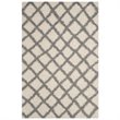 Safavieh Dallas 6' x 9' Shag Rug in Ivory and Gray