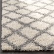 Safavieh Dallas 8' x 10' Shag Rug in Ivory and Gray