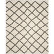 Safavieh Dallas 8' x 10' Shag Rug in Ivory and Gray