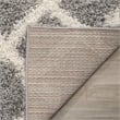 Safavieh Dallas 6' x 9' Shag Rug in Gray and Ivory