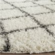 Safavieh Dallas 6' Round Shag Rug in Ivory and Gray