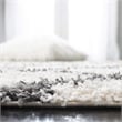 Safavieh Dallas 6' Round Shag Rug in Ivory and Gray