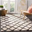 Safavieh Dallas 8' x 10' Shag Rug in Ivory and Gray