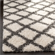 Safavieh Dallas 8' x 10' Shag Rug in Ivory and Gray