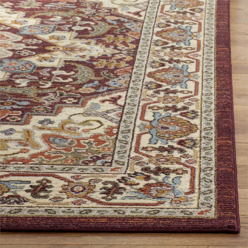 Safavieh Summit 5' x 7' Rug in Red and Cream